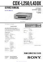 Sony CDX-L250 - Fm/am Compact Disc Player Service Manual предпросмотр