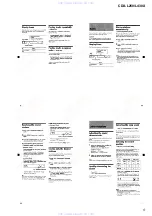 Preview for 5 page of Sony CDX-L250 - Fm/am Compact Disc Player Service Manual