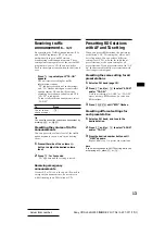 Preview for 13 page of Sony CDX-L350 - Fm/am Compact Disc Player Operating Instructions Manual