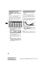 Preview for 18 page of Sony CDX-L350 - Fm/am Compact Disc Player Operating Instructions Manual