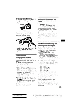 Preview for 39 page of Sony CDX-L350 - Fm/am Compact Disc Player Operating Instructions Manual