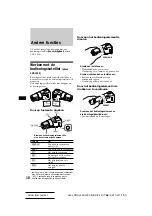 Preview for 104 page of Sony CDX-L350 - Fm/am Compact Disc Player Operating Instructions Manual