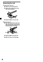 Предварительный просмотр 20 страницы Sony CDX-L380X Operating Instructions Manual