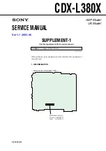 Preview for 39 page of Sony CDX-L380X Service Manual