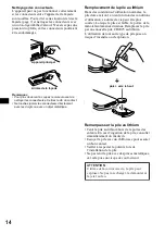 Preview for 30 page of Sony CDX-L410X - Fm/am Compact Disc Player Operating Instructions Manual