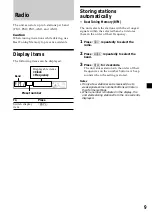 Предварительный просмотр 9 страницы Sony CDX-L430X Operating Instructions Manual