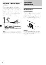 Предварительный просмотр 12 страницы Sony CDX-L430X Operating Instructions Manual