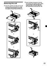 Предварительный просмотр 13 страницы Sony CDX-L430X Operating Instructions Manual