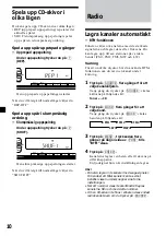 Предварительный просмотр 58 страницы Sony CDX-L450 Operating Instructions Manual