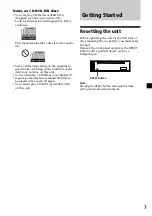 Предварительный просмотр 7 страницы Sony CDX-L450X Operating Instructions (English, Español) Operating Instructions Manual