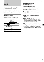 Предварительный просмотр 9 страницы Sony CDX-L460X Operating Instructions Manual