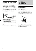 Предварительный просмотр 12 страницы Sony CDX-L460X Operating Instructions Manual