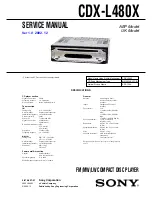 Sony CDX-L480X Service Manual preview