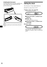 Предварительный просмотр 8 страницы Sony CDX-L490B Operating Instructions Manual