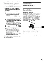 Предварительный просмотр 29 страницы Sony CDX-L490B Operating Instructions Manual