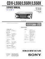 Sony CDX-L550 Service Manual предпросмотр