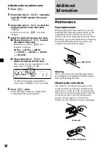 Предварительный просмотр 18 страницы Sony CDX-L550FP Operating Instructions Manual