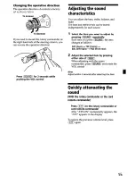 Preview for 15 page of Sony CDX-L550X - Fm/am Compact Disc Player Operating Instructions Manual