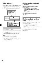 Предварительный просмотр 10 страницы Sony CDX-L600X - Fm/am Compact Disc Player Operating Instructions Manual