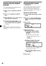 Предварительный просмотр 12 страницы Sony CDX-L600X - Fm/am Compact Disc Player Operating Instructions Manual