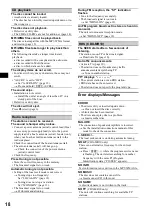 Preview for 18 page of Sony CDX-L630X - Fm/am Compact Disc Player Operating Instructions Manual