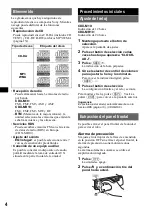 Предварительный просмотр 42 страницы Sony CDX-L630X - Fm/am Compact Disc Player Operating Instructions Manual