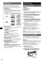 Preview for 60 page of Sony CDX-L630X - Fm/am Compact Disc Player Operating Instructions Manual