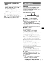 Preview for 65 page of Sony CDX-L630X - Fm/am Compact Disc Player Operating Instructions Manual