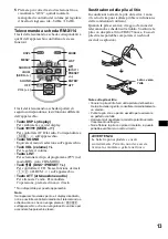 Предварительный просмотр 107 страницы Sony CDX-L630X - Fm/am Compact Disc Player Operating Instructions Manual