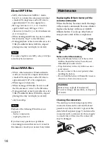 Предварительный просмотр 18 страницы Sony CDX-M20 Operating Instructions Manual