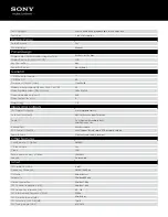 Preview for 3 page of Sony CDX-M20 Specifications