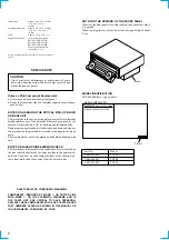 Предварительный просмотр 2 страницы Sony CDX-M600 - Fm/am Compact Disc Player Service Manual