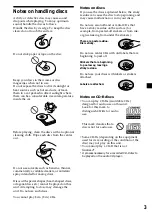 Preview for 3 page of Sony CDX-M610  (XT-XM1) Operating Instructions Manual