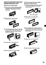 Preview for 29 page of Sony CDX-M610  (XT-XM1) Operating Instructions Manual