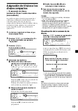 Preview for 77 page of Sony CDX-M610  (XT-XM1) Operating Instructions Manual