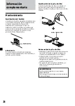 Preview for 92 page of Sony CDX-M610  (XT-XM1) Operating Instructions Manual