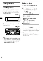 Предварительный просмотр 8 страницы Sony CDX-M630 Operating Instructions Manual