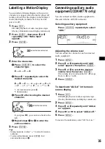 Предварительный просмотр 35 страницы Sony CDX-M670  (XT-XM1) Operation Instructions Manual