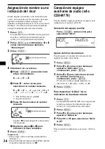 Предварительный просмотр 74 страницы Sony CDX-M670  (XT-XM1) Operation Instructions Manual