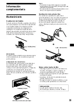 Предварительный просмотр 75 страницы Sony CDX-M670  (XT-XM1) Operation Instructions Manual