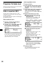 Предварительный просмотр 106 страницы Sony CDX-M670  (XT-XM1) Operation Instructions Manual