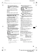 Предварительный просмотр 175 страницы Sony CDX-M670  (XT-XM1) Operation Instructions Manual