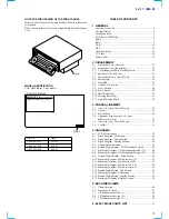 Preview for 3 page of Sony CDX-M700R Service Manual