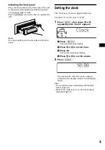 Предварительный просмотр 9 страницы Sony CDX-M730 Operating Instruction