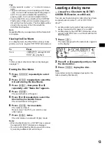 Предварительный просмотр 13 страницы Sony CDX-M730 Operating Instruction