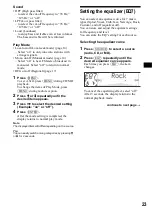 Предварительный просмотр 23 страницы Sony CDX-M730 Operating Instruction