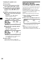 Предварительный просмотр 24 страницы Sony CDX-M730 Operating Instruction