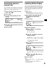 Предварительный просмотр 25 страницы Sony CDX-M730 Operating Instruction