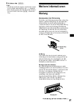 Предварительный просмотр 57 страницы Sony CDX-M730 Operating Instruction