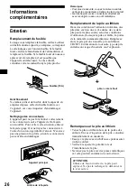 Предварительный просмотр 88 страницы Sony CDX-M730 Operating Instruction